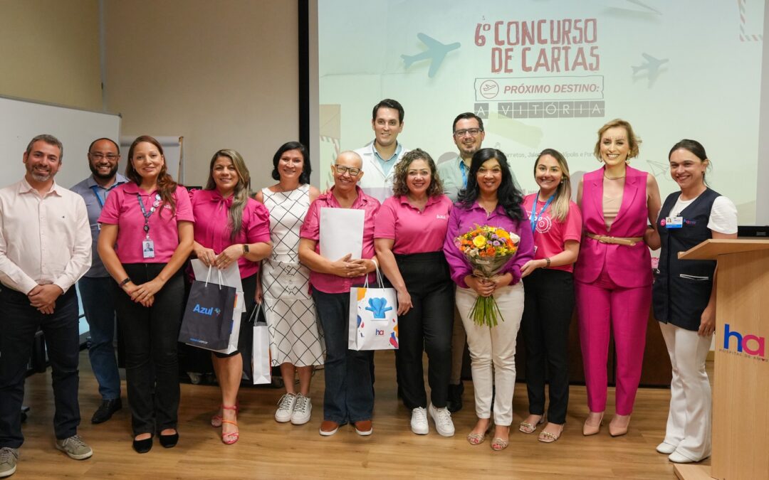 Instituto Sociocultural do Hospital de Amor e a Azul Linhas Aéreas realizam a premiação do 6º concurso cultural de cartas “Próximo Destino: A Vitória”