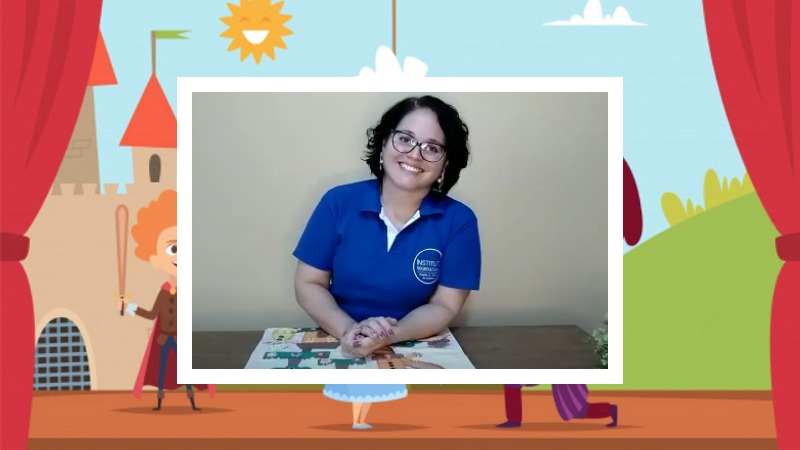 Aula de teatro infantil com proposta de criação de personagens