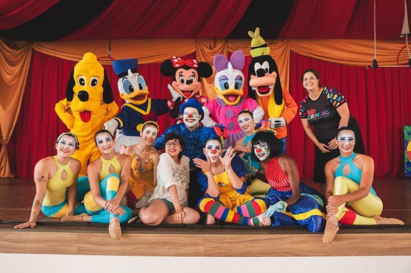 Apresentação do espetáculo “O Circo do Mickey”